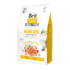 Сухий корм для котів Brit Care Cat GF Haircare Healthy & Shiny Coat 2 кг (курка і лосось)