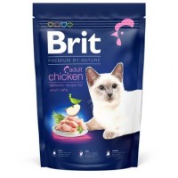 Сухой корм для котов Brit Premium by Nature Cat Adult Chicken1,5 кг (курица)