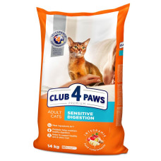 Сухий корм для котів із чутливим травленням Club 4 Paws Premium 14 кг (курка)
