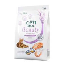Сухий корм для котів Optimeal Beauty Harmony із заспокійливим ефектом 4 кг (морепродукти)