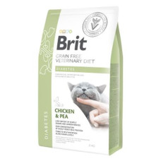 Сухий корм для котів, при цукровому діабеті Brit GF Veterinary Diet Diabetes 2 кг (курка)
