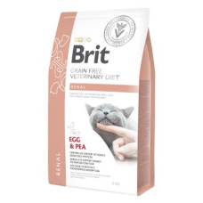 Сухий корм для котів, при захворюваннях нирок Brit GF Veterinary Diet Renal 2 кг (яйце)