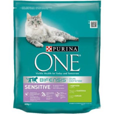 Сухий корм для котів Purina One Sensitive 800 г (індичка та рис)