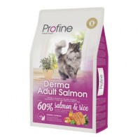 Сухой корм для кошек, шерсть которых требует дополнительного ухода Profine Cat Derma 10 кг (лосось)