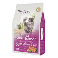 Сухий корм для котів, шерсть яких вимагає додаткового догляду Profine Cat Derma 10 кг (лосось)