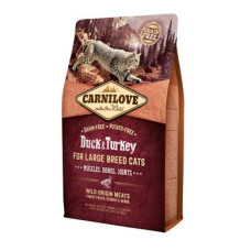 Сухий корм для котів великих порід Carnilove Cat Duck & Turkey Large Breed 2 кг (качка та індичка)