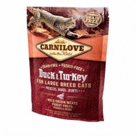 Сухой корм для кошек крупных пород Carnilove Cat Duck & Turkey Large Breed 400 г (утка и индейка)