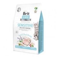 Сухой корм для кошек с пищевой непереносимостью Brit Care Cat GF Insect 400 г (насекомые и рыба)