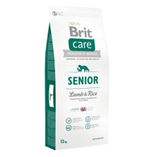 Сухий корм для літніх собак всіх порід Brit Care Senior Lamb & Rice 12 кг (ягня та рис)