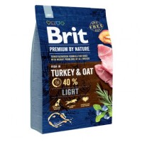 Сухой корм для собак с лишним весом Brit Premium Light 3 кг (индейка)
