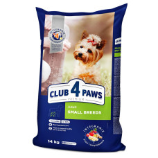 Сухий корм для собак малих порід Club 4 Paws Premium 14 кг (курка)