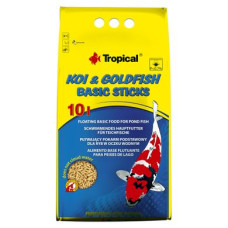 Сухий корм для ставкових риб Tropical в паличках «Koi & Goldfish Basic Sticks» 10 л (для всіх ставкових риб)