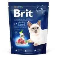 Сухой корм для стерилизованных котов Brit Premium by Nature Cat Sterilized Lamb 300 г (ягненок)