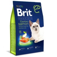 Сухой корм для стерилизованных котов Brit Premium by Nature Cat Sterilized Salmon 8 кг (лосось)