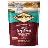 Сухий корм для стерилізованих котів Carnilove Fresh Carp & Trout 400 г (риба)