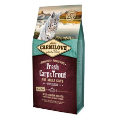 Сухий корм для стерилізованих котів Carnilove Fresh Carp & Trout 6 кг (риба)
