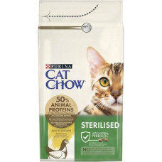 Сухий корм для стерилізованих котів Cat Chow Sterilized 1,5 кг (індичка)