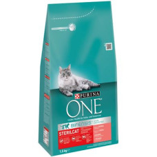 Сухий корм для стерилізованих котів Purina One Sterilised 1,5 кг (лосось)