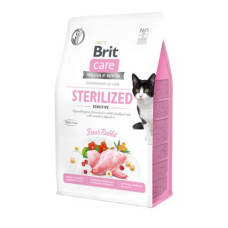 Сухий корм для стерилізованих котів з чутливим травленням Brit Care Cat GF Sterilized Sensitive 400 г (кролик)