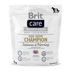 Сухий корм для виставкових собак всіх порід Brit Care Dog Show Champion 1 кг (лосось та оселедець)