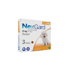 Таблетки для собак Merial «NexGard» (Нексгард) від 2 до 4 кг, 3 таблетки (від зовнішніх паразитів)