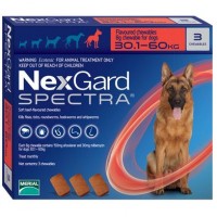 Таблетки для собак Merial «NexGard Spectra» (Нексгард Спектра) від 30,1 до 60 кг, 3 таблетки (від зовнішніх та внутрішніх паразитів)