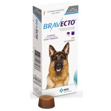 Таблетки для собак MSD Animal Health «Bravecto» (Бравекто) від 20 до 40 кг, 1 таблетка (від зовнішніх паразитів)