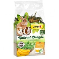 Травяной микс для грызунов GimBi Natural Delight овес и банан, 100 г