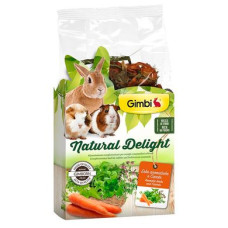 Трав'яний мікс для гризунів GimBi Natural Delight трави і морква, 100г