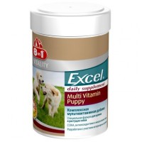 Витамины для щенков и молодых собак 8in1 Excel «Multi Vitamin Puppy» 100 таблеток (мультивитамин)