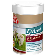 Вітаміни для цуценят та молодих собак 8in1 Excel «Multi Vitamin Puppy» 100 таблеток (мультивітамін)