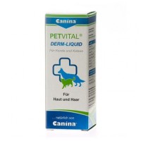 Вітаміни для котів та собак Canina «PETVITAL Derm-Liguid» 25 мл (для шкіри та шерсті)