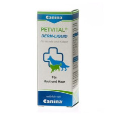 Вітаміни для котів та собак Canina «PETVITAL Derm-Liguid» 25 мл (для шкіри та шерсті) - dgs