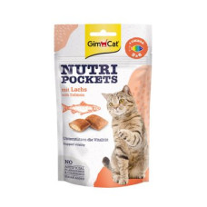 Вітамінні ласощі для котів GimCat Nutri Pockets Лосось + Омега 3 і Омега 6 60 г (повсякденний)