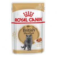 Вологий корм для дорослих котів породи британська короткошерста Royal Canin British Shorthair Adult 85 г (домашня птиця)