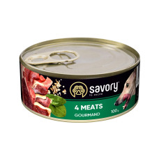 Вологий корм для дорослих собак Savory 100 г (м'ясне асорті)