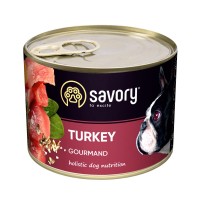 Вологий корм для дорослих собак Savory 200 г (індичка)