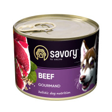 Вологий корм для дорослих собак Savory 200 г (яловичина)