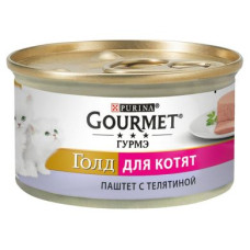 Вологий корм для кошенят Gourmet Gold Pate Veal 85 г (телятина)