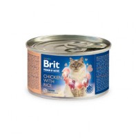 Влажный корм для кошек Brit Premium Chicken & Rice 200 г (паштет с курицей и рисом)