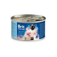 Вологий корм для котів Brit Premium Trout & Liver 200 г (паштет з фореллю та печінкою)
