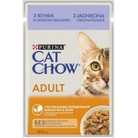 Вологий корм для котів Cat Chow Adult 85 г (ягня та квасоля)