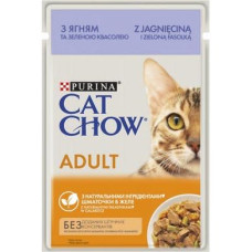 Вологий корм для котів Cat Chow Adult 85 г (ягня та квасоля)