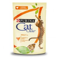Вологий корм для котів Cat Chow Adult 85 г (курка та цукіні)