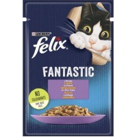 Вологий корм для котів Felix Fantastic 85 г (ягня)