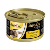 Влажный корм для кошек GimCat Shiny Cat 70 г (тунец и сыр)