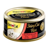 Влажный корм для кошек GimCat Shiny Cat Filet 70 г (тунец и лосось)