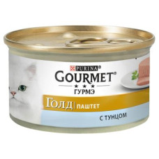 Вологий корм для котів Gourmet Gold Pate Tuna 85 г (тунець)