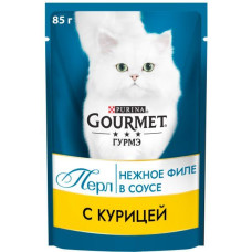 Вологий корм для котів Gourmet Perle pouch 85 г (курка)