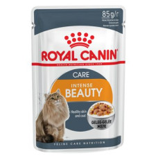 Вологий корм для котів, шерсть яких вимагає додаткового догляду Royal Canin Intense Beauty Jelly 85 г (домашня птиця)